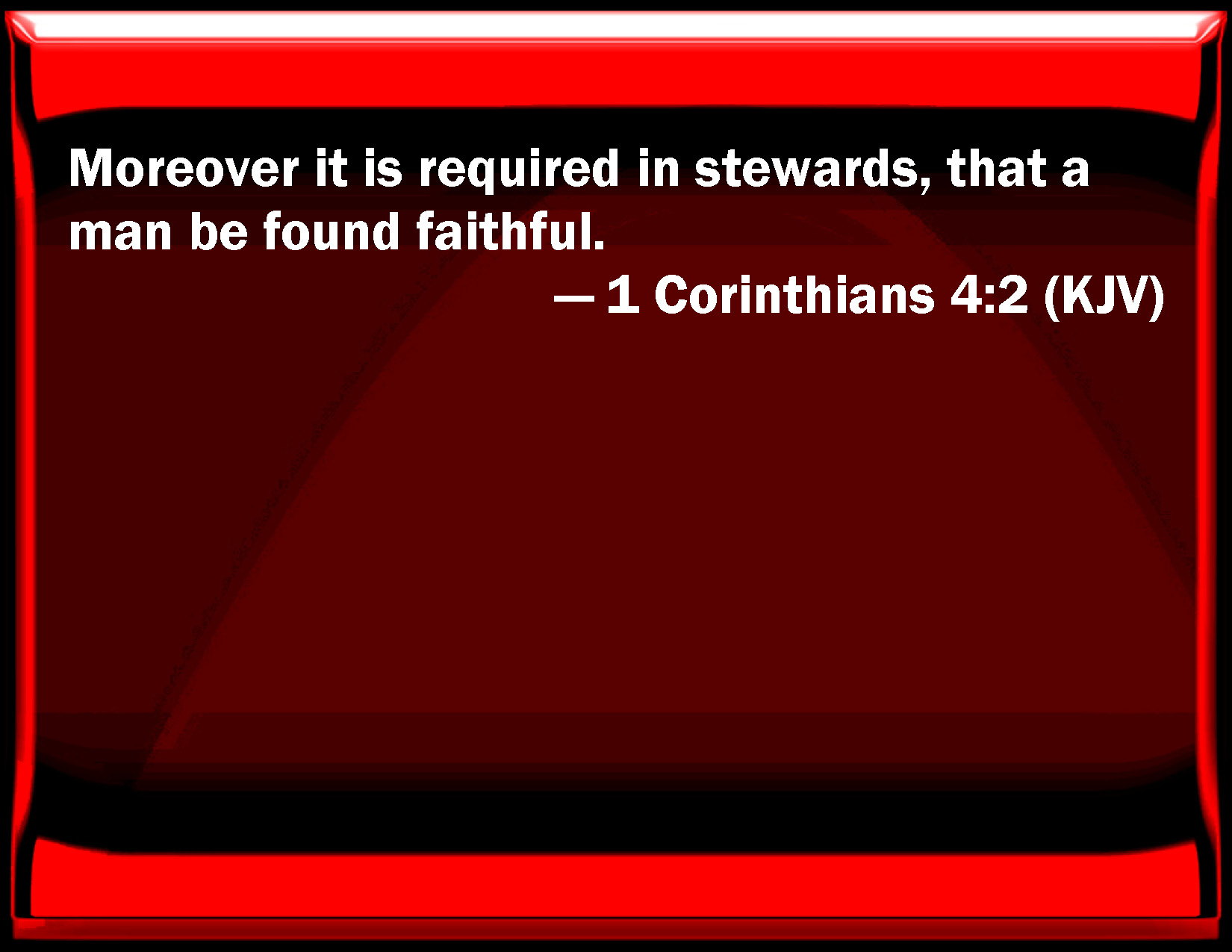 good steward bible verse kjv