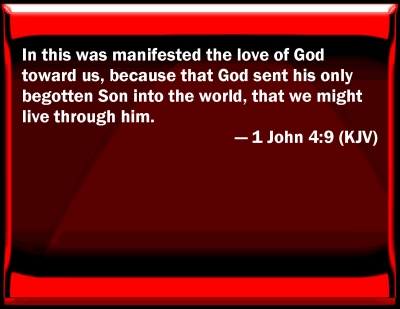 1 john 4 9 bible hub