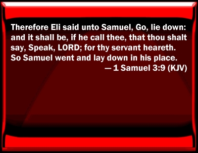 1 samuel 3 9