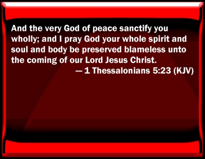 bible 1 thessalonians 5 23