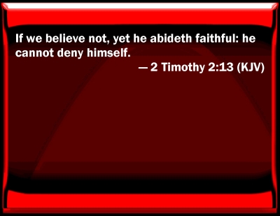 2 timothy 2 13