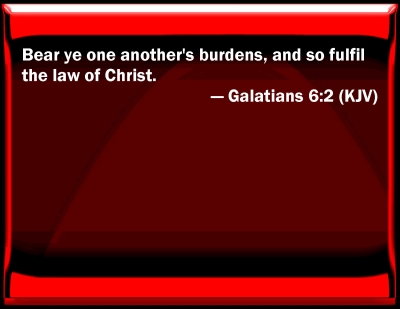 Bible Verse Powerpoint Slides For Galatians 6:2