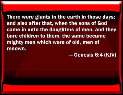 Resultado de imagen de Génesis 6: 4