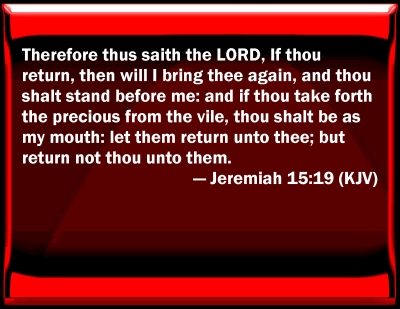 jeremiah 15 19 20