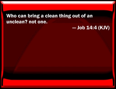 job 14 4 meaning 10