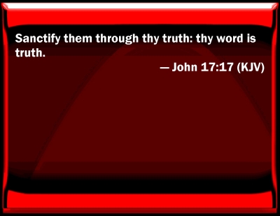 bible john 17 17