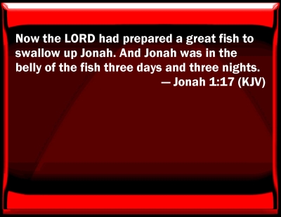 Bible Verse Powerpoint Slides For Jonah 1:17