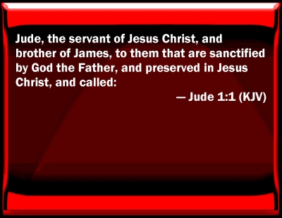 Bible Verse Powerpoint Slides For Jude 1:1