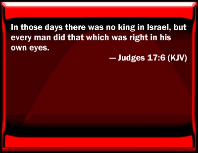 Bible Verse Powerpoint Slides For Judges 17:6