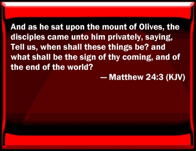 matthew 24 3 greek