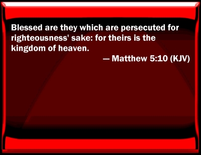 matthew 5 10 bible ref