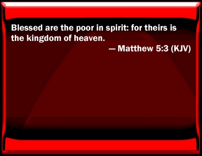 matthew 5 3 blue letter bible