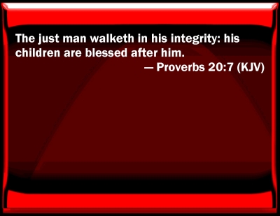 proverbs 20 7 bible hub