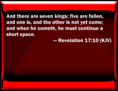 Resultado de imagen para REVELATION 17:10 BIBLE