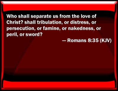 romans 8 35 message bible