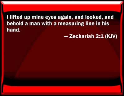 Bible Verse Powerpoint Slides For Zechariah 2:1