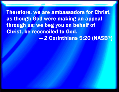 2 corinthians 5 20 amplified bible