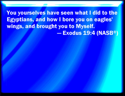 Bible Verse Powerpoint Slides For Exodus 19:4