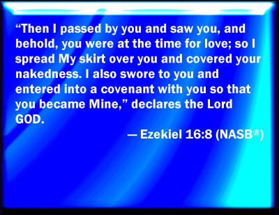 ezekiel 16 8 nkjv
