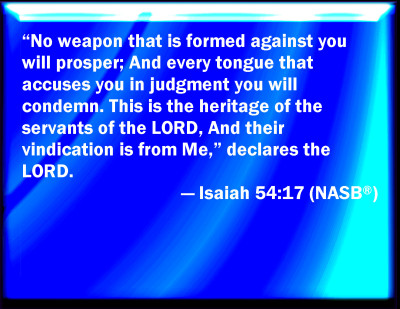 message bible isaiah 54 17