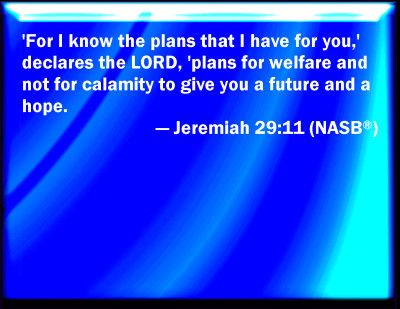 Jeremiah 29 11 KJV