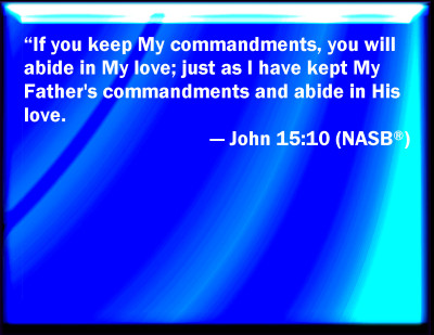 Bible Verse Powerpoint Slides For John 15 10