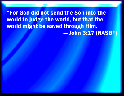 Bible Verse Powerpoint Slides For John 3:17