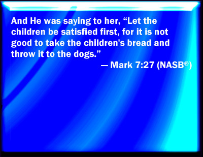 mark 7 27 bible