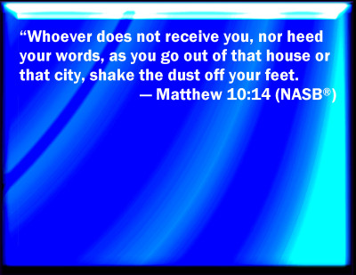 bible matthew 10 14