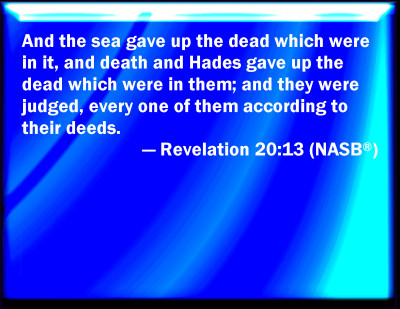 Bible Verse Powerpoint Slides For Revelation 20:13