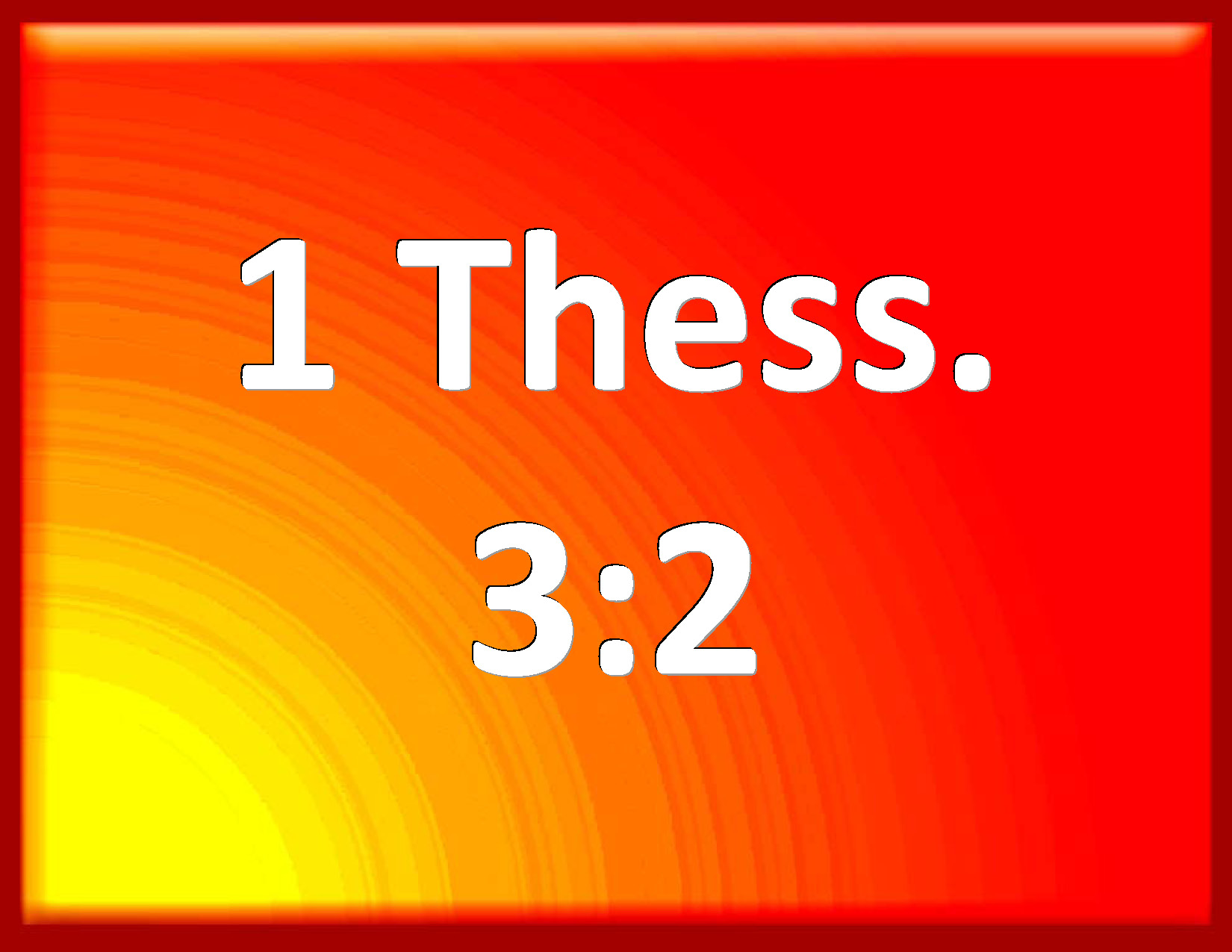 2nd thessa 3 vs 1