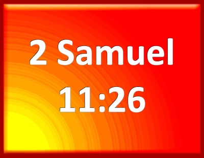 2 samuel 11 26 to 12 13