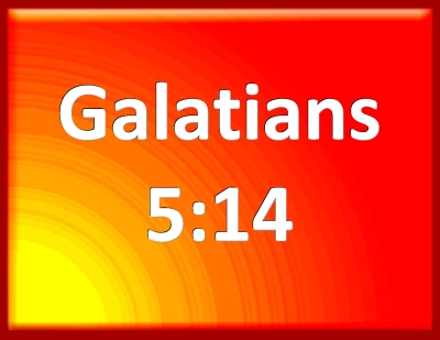 bible galatians 5 14