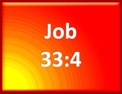 job 33 4 nlt