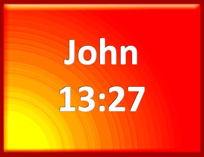 john 13 23 27