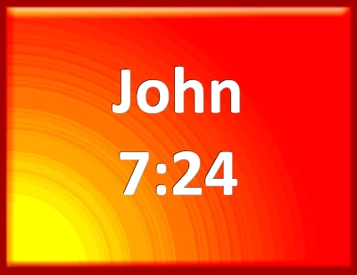 john 7 24 in spanish