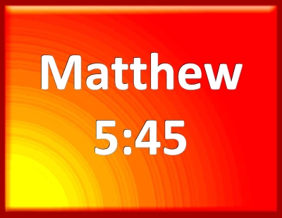 matthew 5 45 bible hub