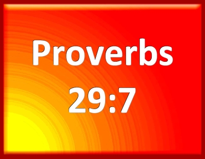 proverbs 29   7