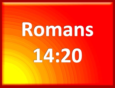 romans 14 20 meaning