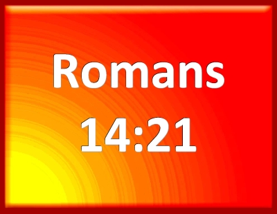 romans 14 20 21 meaning