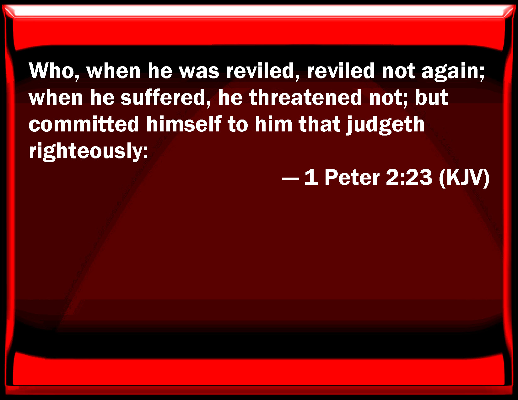 1 Peter 2:22. 