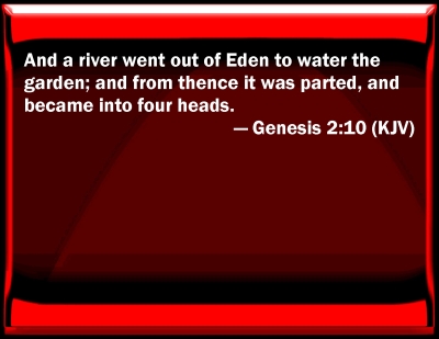 Bible Verse Powerpoint Slides for Genesis 2:10