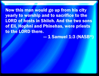 Bible Verse Powerpoint Slides for 1 Samuel 1:3