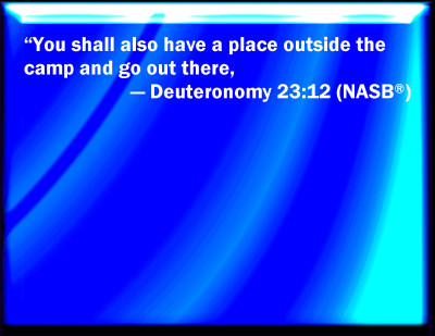 Bible Verse Powerpoint Slides for Deuteronomy 23:12