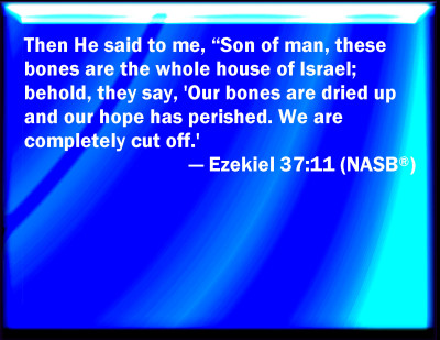 Bible Verse Powerpoint Slides for Ezekiel 37:11