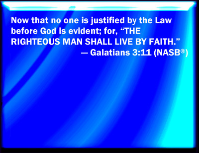 Bible Verse Powerpoint Slides for Galatians 3:11