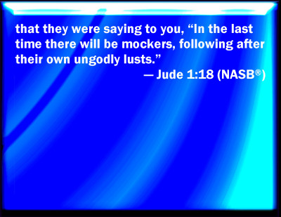 Bible Verse Powerpoint Slides for Jude 1:18