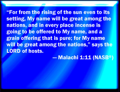 Bible Verse Powerpoint Slides for Malachi 1:11