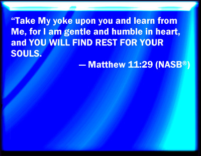 Bible Verse Powerpoint Slides for Matthew 11:29