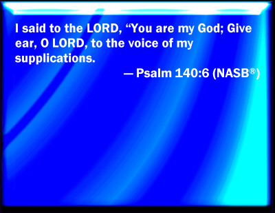 Bible Verse Powerpoint Slides for Psalm 140:6